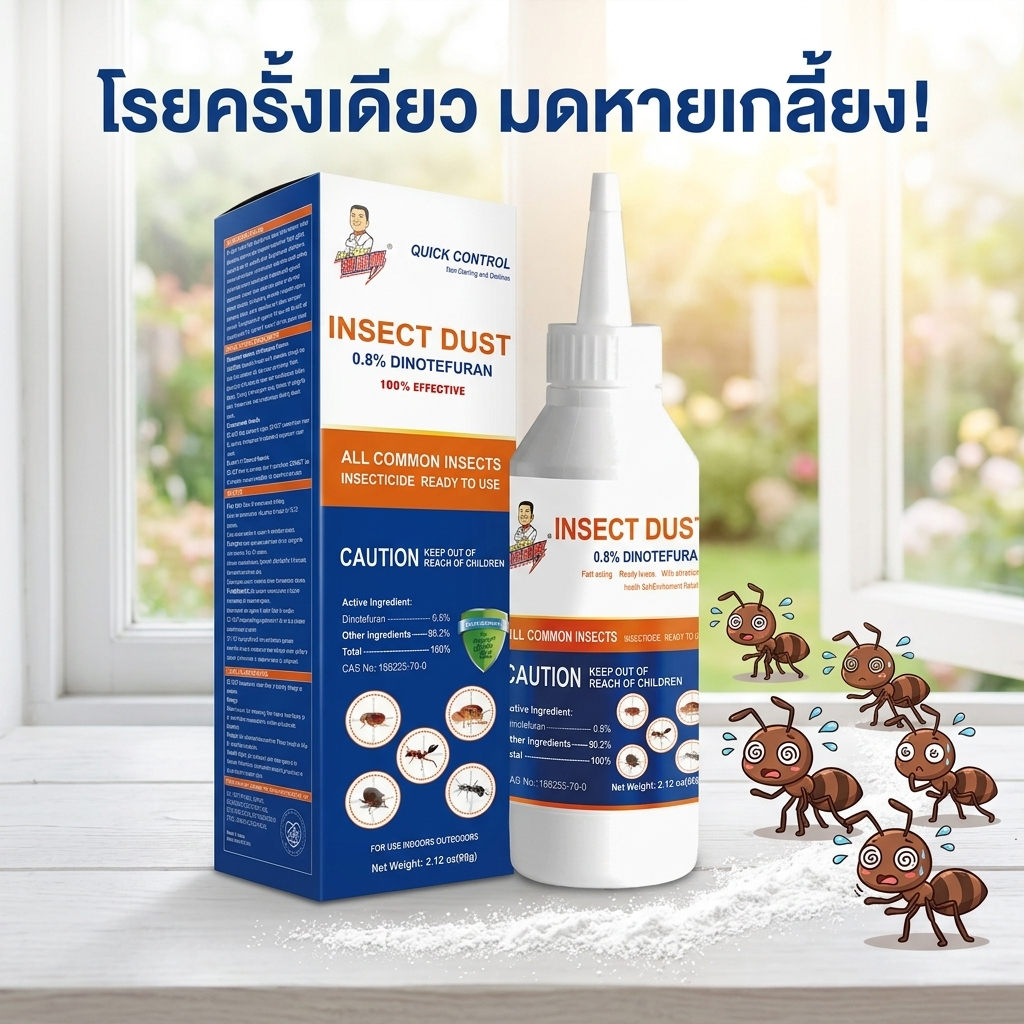 โรยง่าย มดหายวับ! ผงกําจัดมด กําจัดมด ฆ่ามด น้ํายาฆ่ามด ผงโรยมด ปลอดภัยต่อคนและสัตว์เลี้ยง 60g