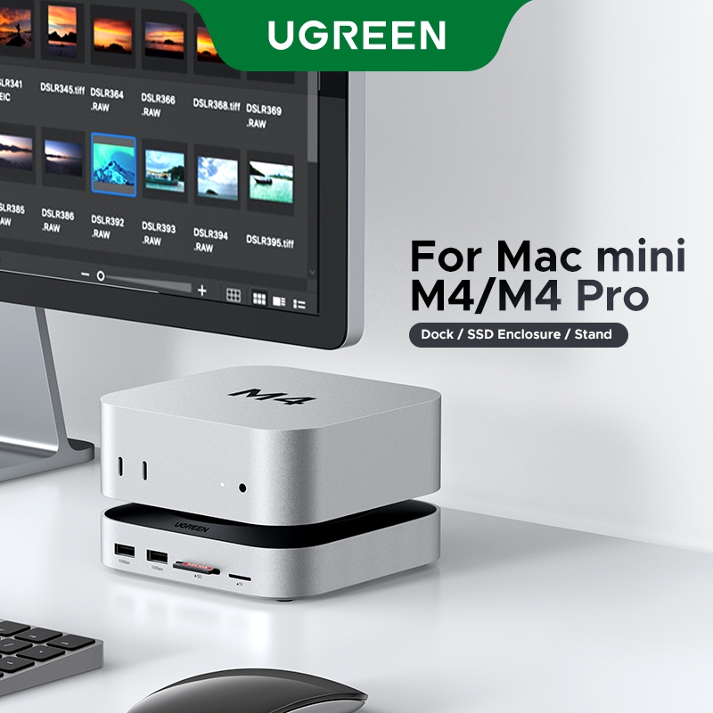 Ugreen 10Gbps 4K@240Hz 2xUSB-C ถึง DP 1xUSB-C 3.2 Gen2 10Gbps 4xUSB-A 3.2 10Gbps HUB 1xSD & TF 1xM.2