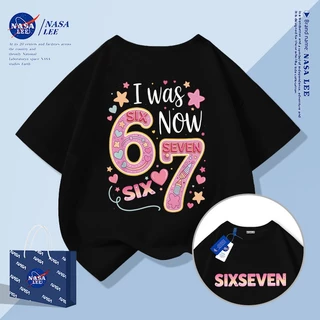 [จัดส่งรวดเร็วภายในวันเดียว] เสื้อยืดผ้าฝ้ายสำหรับชายหญิง และเด็กอายุ 4-16 ปี สไตล์เค้กวันเกิด ออกแบบมาพร้อมแขนสั้นและรอบคอดีไซน์พิเศษ