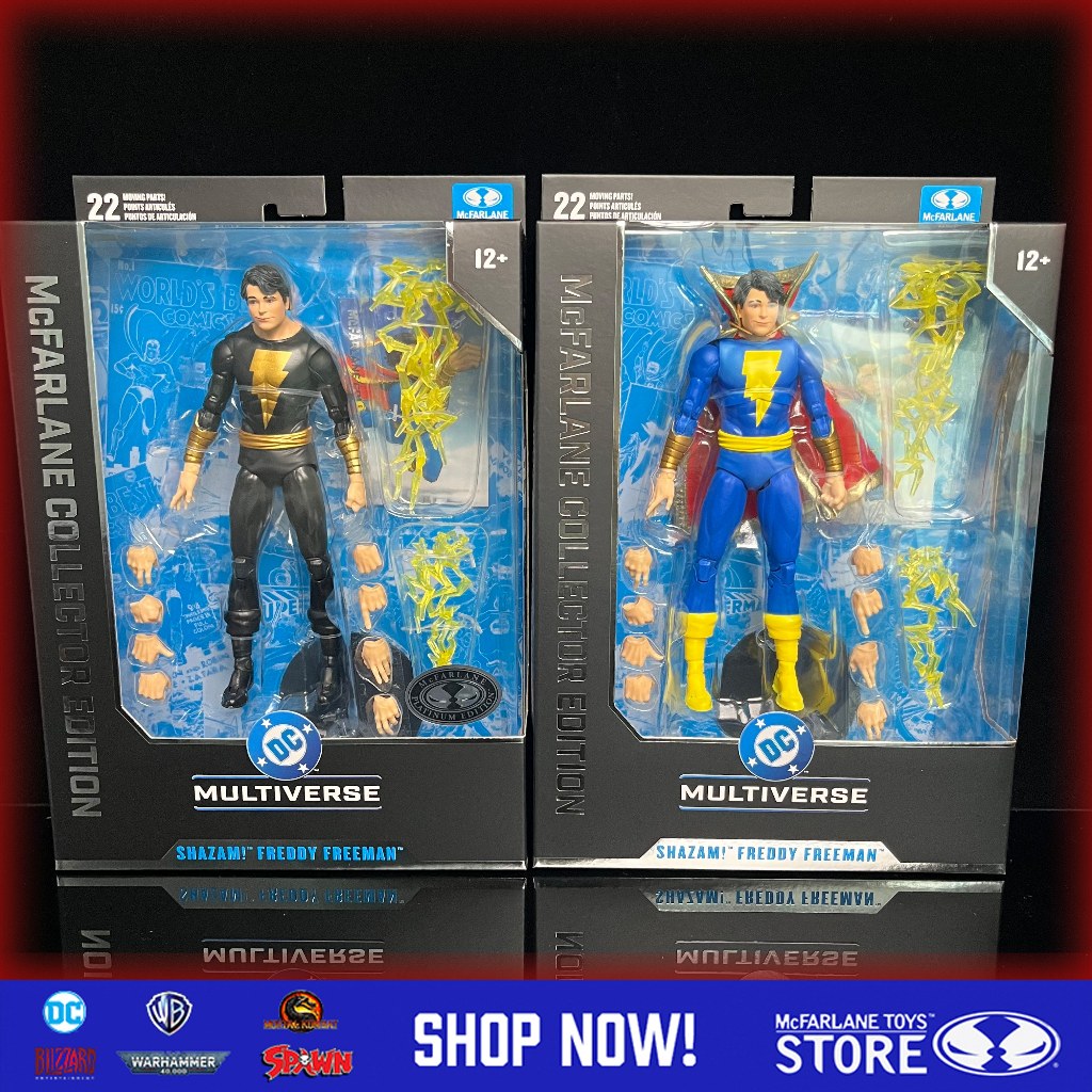 มีในสต็อกของเล่น McFarlane Shazam! Freddy Freeman (DC CLASSIC) แอ็คชั่นฟิกเกอร์ขนาด 7 นิ้ว