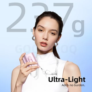 GOOJODOQ GFS011 พัดลมคาดเอวแบบหนีบ 11 เมตร/วินาทีลม 9H Runtime 360° ปรับได้สําหรับทํางานและกลางแจ้ง