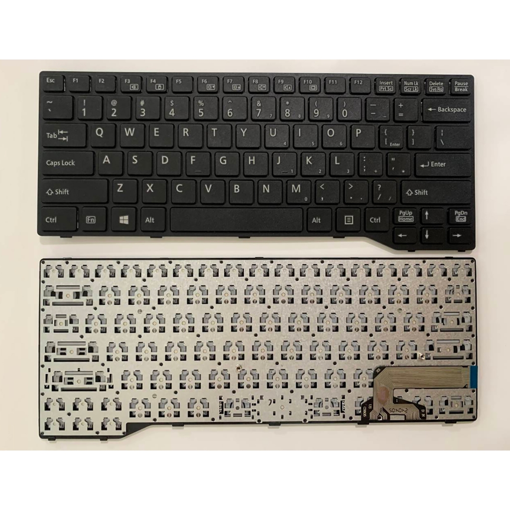แป้นพิมพ์แล็ปท็อป US สําหรับ Fujitsu E544 E546 E547 E733 E734 E736 E743 E744 E746 ไม่มีจุดไม่มีเรือง