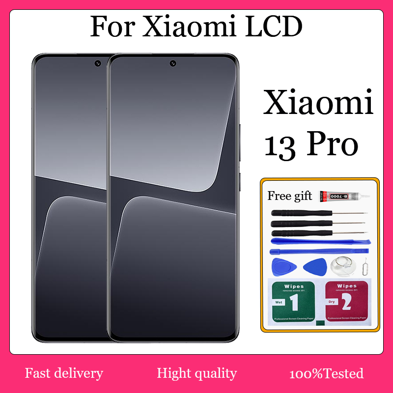 Original AMOLED สําหรับ Xiaomi 13 Pro จอแสดงผล LCD หน้าจอสัมผัสพร้อมการเปลี่ยนกรอบ