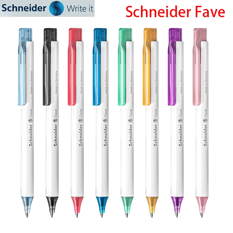 1 ชิ้นเยอรมนี Schneider Fave ปากกาเป็นกลางความจุขนาดใหญ่สําหรับนักเรียน 0.5 มม
