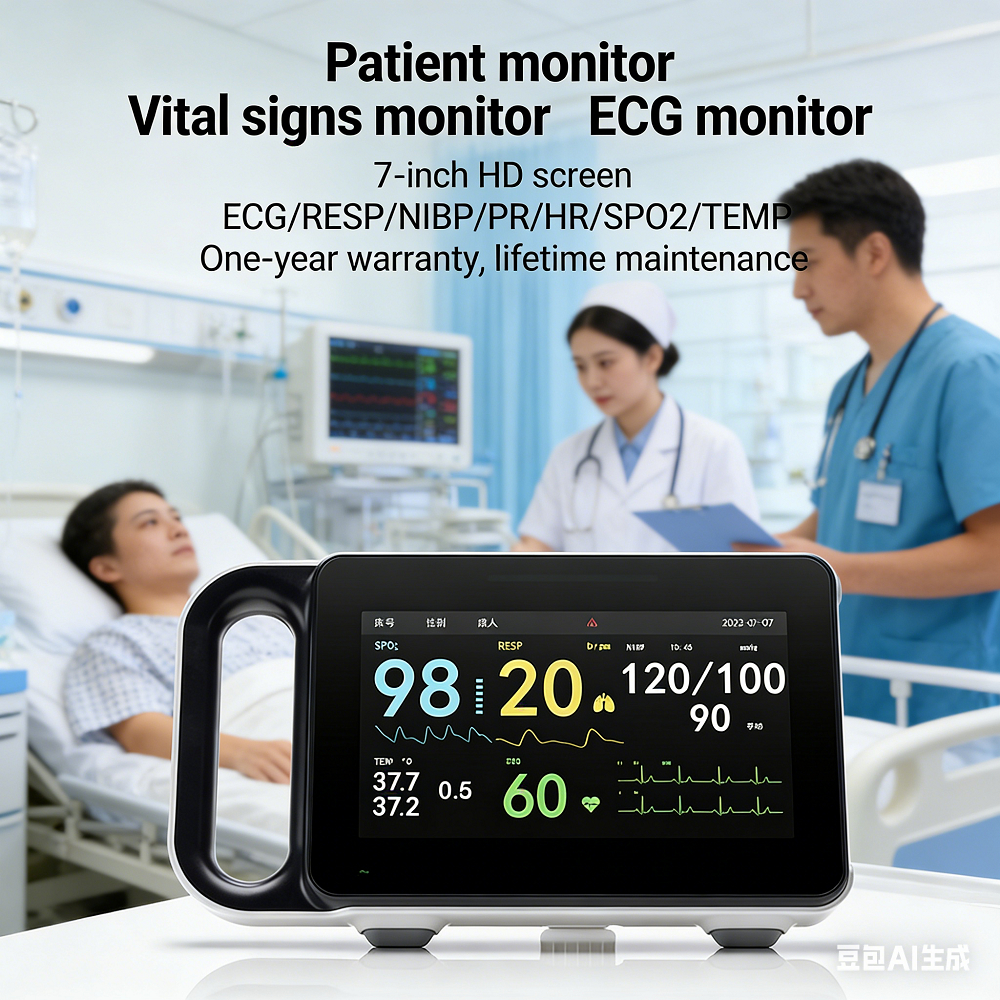 แบบพกพา Multi-Parameter Transfer Monitor โรงพยาบาล ECG Monitor ผู้ป่วย Life Symbol Monitor ECG/RESP/