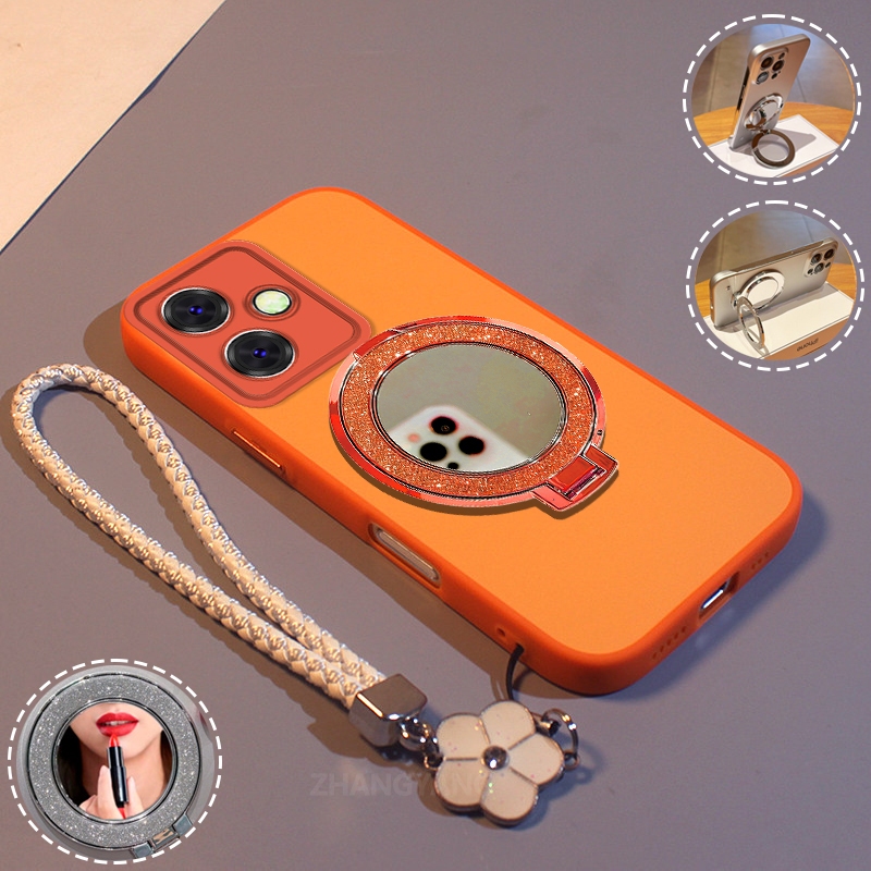 กรณีสําหรับRealme C63 4G C61 ซิลิโคนชนสีออกแบบใหม่เคสโทรศัพท์ความงามAnti DROPเรียบง่ายกระจกผลนุ่มฟรี