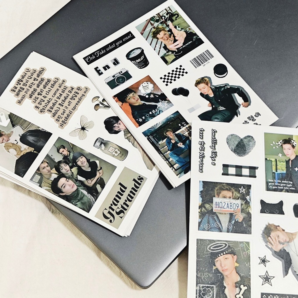 < 8 แผ่น > CORTIS Collection Cut Film Stickers Aidou Cheer Peripheral Handbook Material สติ๊กเกอร์ตกแต่ง ราคา ถูกที่สุด ดีลบีเคเค แกลเลอรีภาพที่ 7