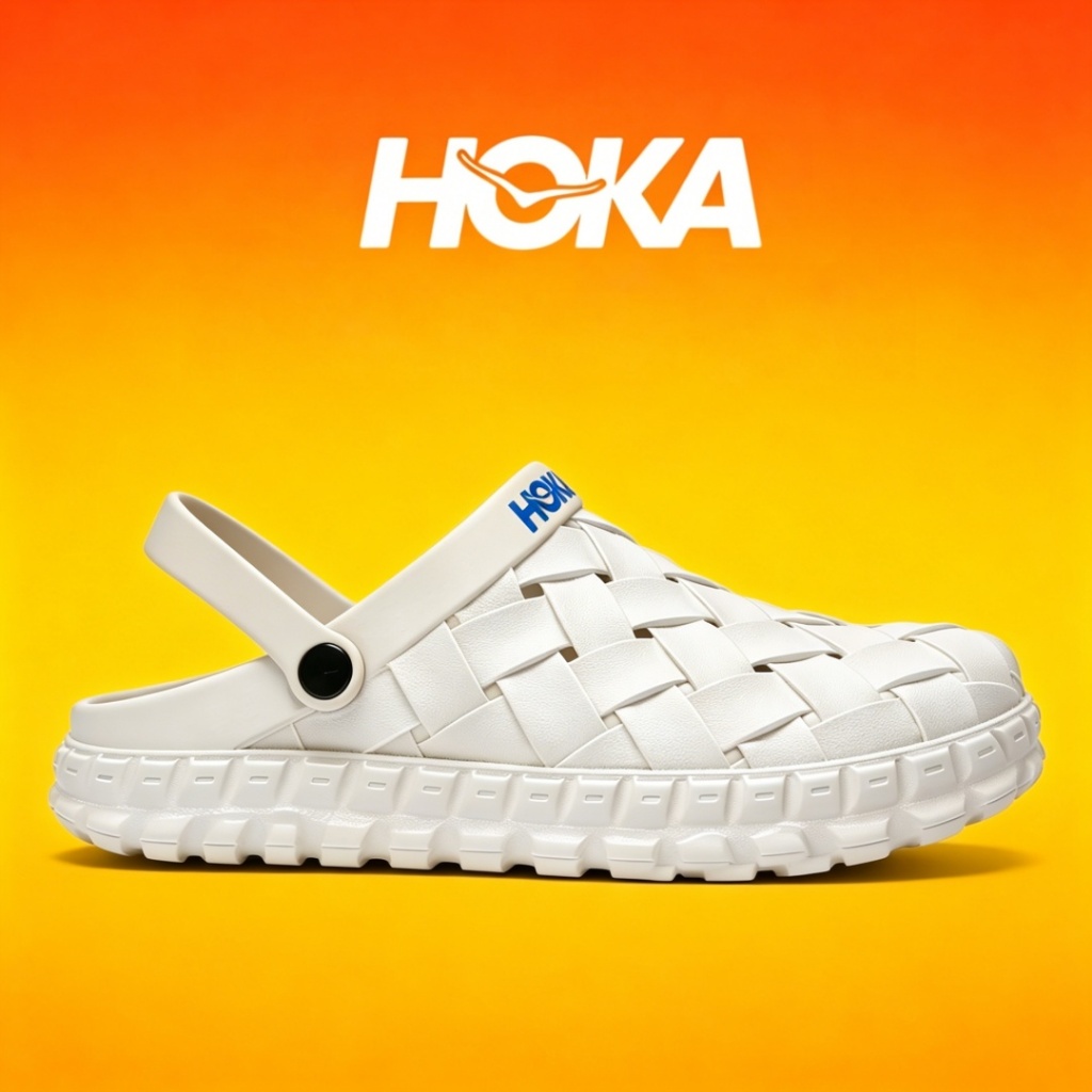 HOKA ONE ONE Cave รองเท้าผู้ชายฤดูร้อนกลางแจ้งเดินทางทุกวันเพิ่มความสูง Anti slip ทนต่อการสึกหรอสบายรองเท้าแตะระบายอากาศผู้ชาย