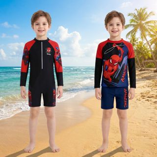 ชุดว่ายน้ำเด็กชายสไปเดอร์แมนรุ่นใหม่ ออกแบบด้วยวัสดุกันแดดแล…