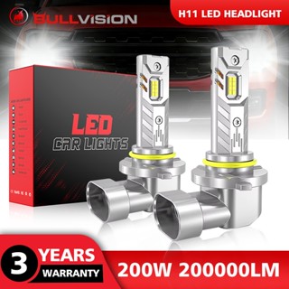BULLVISION 2PCS 200W 200000LM H11 H4 H7 9005 9006 H1 ไฟหน้าร…