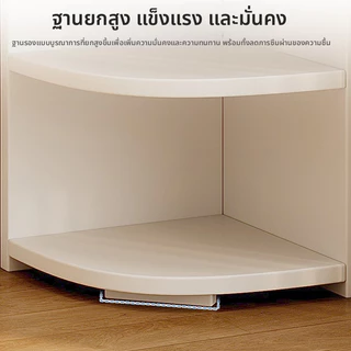 ตู้หนังสือแบบตั้งพื้นเข้ามุมสําหรับห้องนอนและศึกษา, ชั้นวางหนังสือขนาดเล็กประหยัดพื้นที่ติดผนัง, ชั้นเก็บของสามเหลี่ยมสําหรับมุมห้องนั่ง
