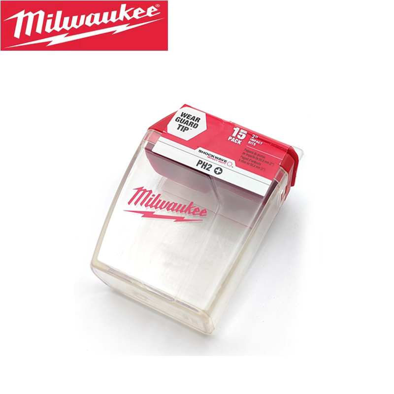 Milwaukee PH2 Bit Storage Case ไขควง Bit Tool Part Accessory Storage Portable Tool Case
