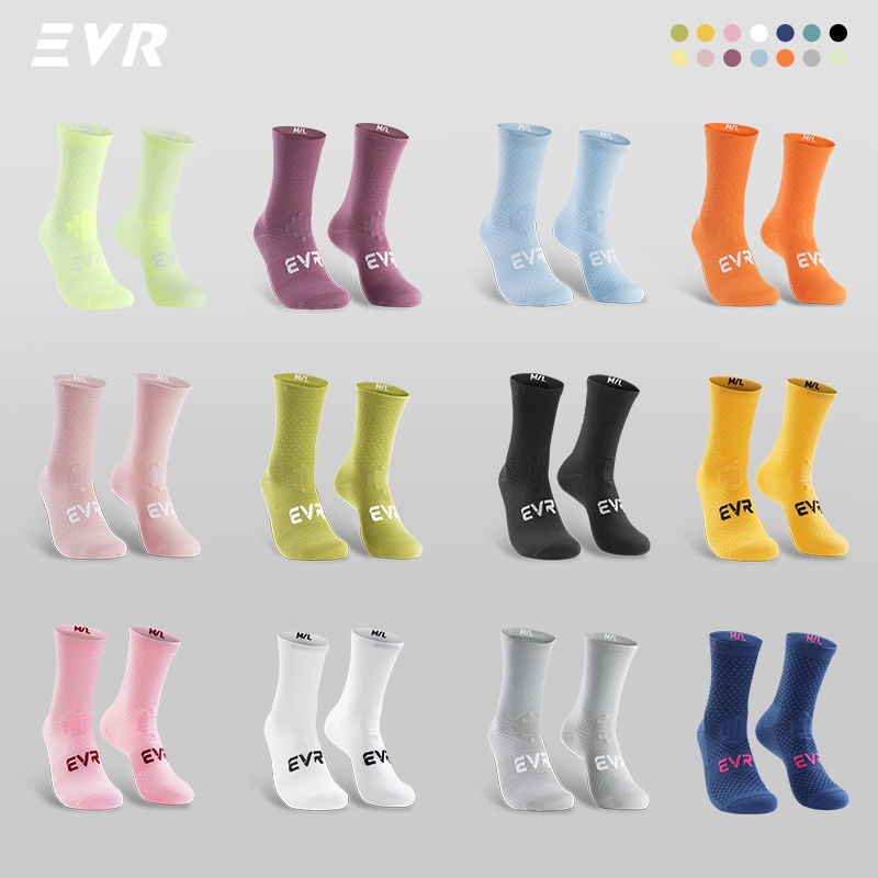 ถุงเท้ากีฬาปั่นจักรยาน EVR 7A ต้านเชื้อแบคทีเรีย ไนลอน แห้งเร็ว