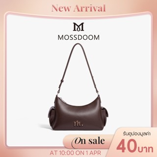 MOSSDOOM Pippa Bag กระเป๋าสะพายทรงโค้ง หนังนุ่ม มินิมอล มีช่…