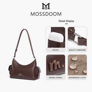 MOSSDOOM Pippa Bag กระเป๋าสะพายทรงโค้ง หนังนุ่ม มินิมอล มีช่องด้านข้าง