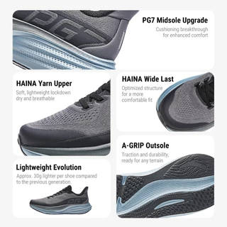 ANTA Men Travel 3 PG 7 รองเท้าวิ่ง Widefoot 2E Cushioning Rebound รองเท้ากีฬา 1126B5546
