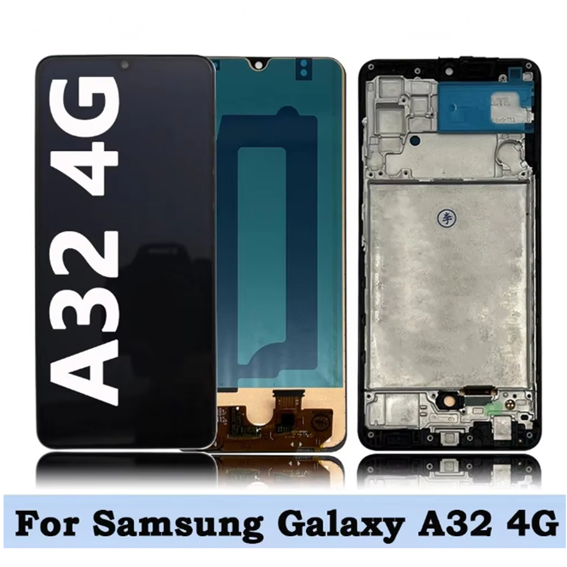 SAMSUNG สําหรับSamsung A32 4GจอแสดงผลLCD Touch DigitizerสําหรับSamsung A325 A325F SM-A325F/DSหน้าจอL