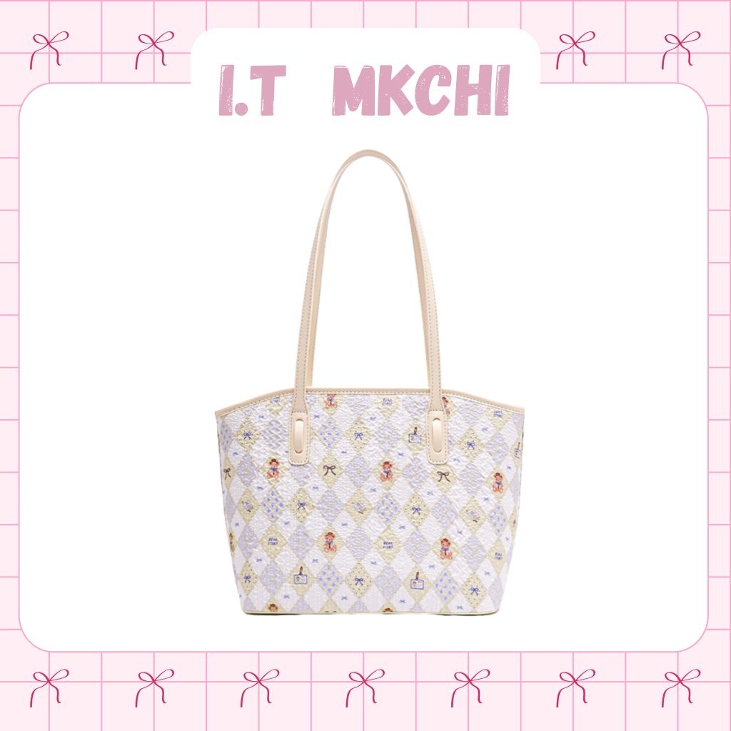 I.T MKCHI กระเป๋า Tote Bag มีซิป กระเป๋าสะพายข้างผู้หญิง รูปที่ 6