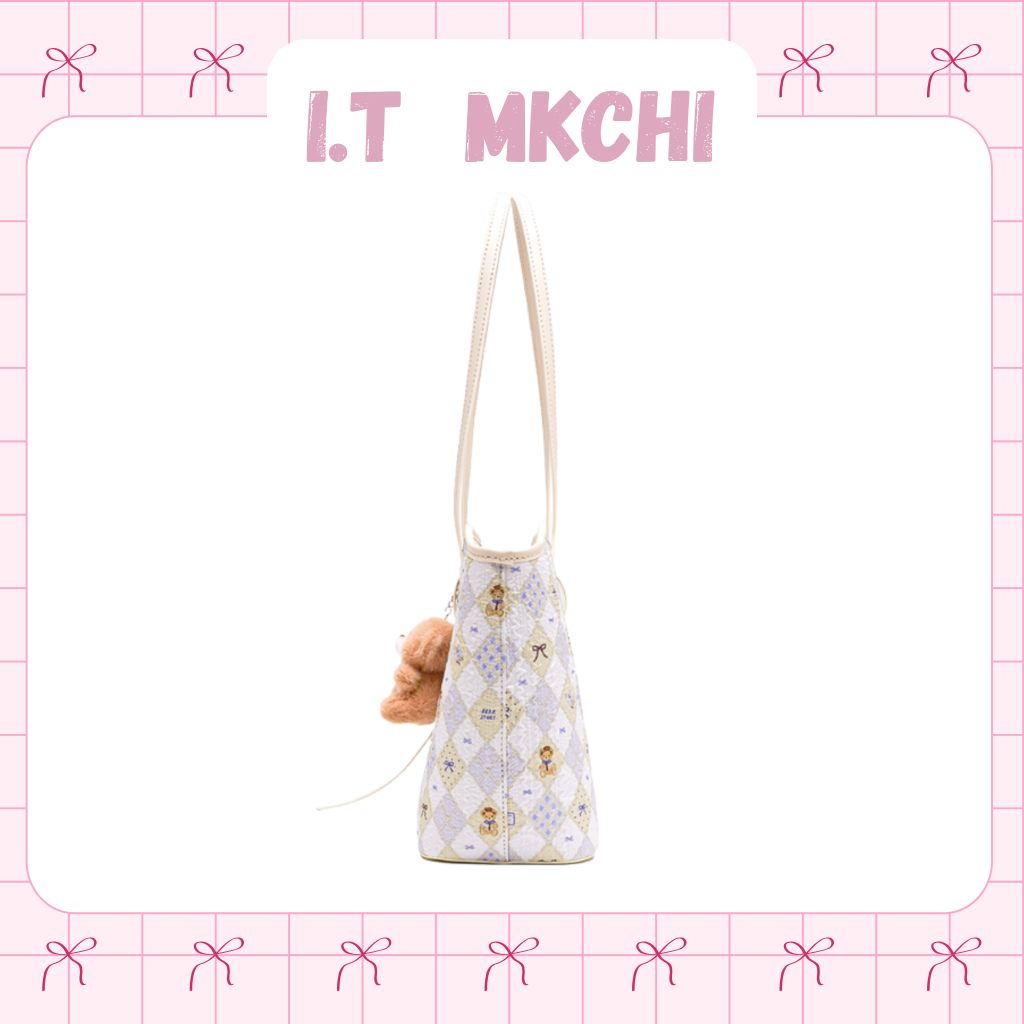 I.T MKCHI กระเป๋า Tote Bag มีซิป กระเป๋าสะพายข้างผู้หญิง รูปที่ 5