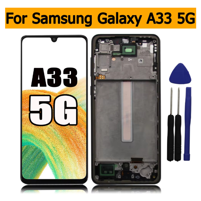 หน้าจอ TFT ใหม่สําหรับ Samsung A33 5G LCD SM-A336 SM-A336E SM-A336B SM-A336M จอแสดงผล Touch Screen D