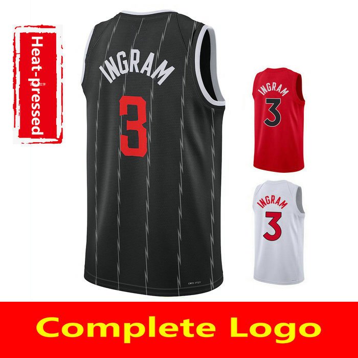 ทําเองเสื้อบาสเก็ตบอลผู้ชายใหม่ Custom 3 Brandon Ingram Jersey