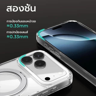 IT เคสแม่เหล็กเข้ากันได้กับ iPhone 17 16 15 14 13 12 11 Pro Max Case พร้อมตัวป้องกันเลนส์กล้อง, ฝาครอบป้องกันแบบใส, เคสโทรศัพท์กันกระแทก