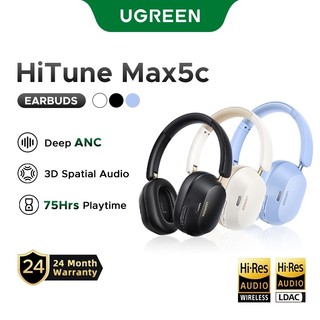 UGREEN Studio Max5c Hi-Res Audio Noise-Cancelling 75H Long Battery Life Bluetooth 5.4 Bluetooth Wireless Headphones Earphones