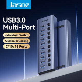 Jasoz USB 3.0 HUB 7/10 Port USB Splitter On/Off Switch With …