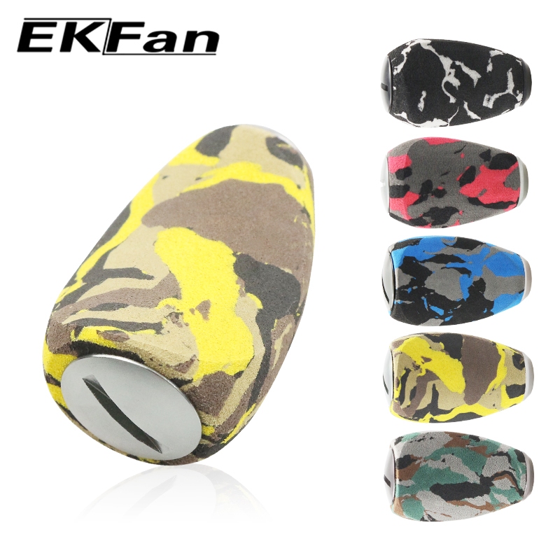 EKFan for 26mm shaft abu shimano daiwa 1pc EVA Camouflage Spinning Baitcasting Fishing Reel knob wit