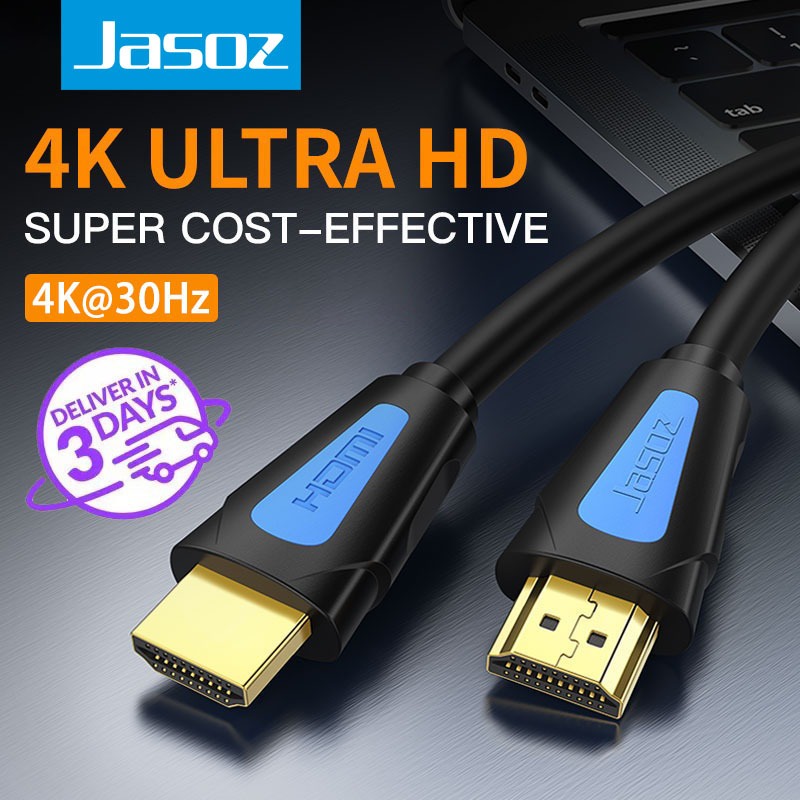 Jasoz HDMI Cable 4K HDMI to HDMI Cable Full HD 3D 1080P PS4 Xbox HD TV Laptop PC Monitor 8-20M