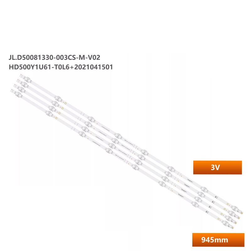 8 ชิ้น = 4 ชุด led backlight strip สําหรับ Hisense 50V1F-R 50E3G 50H55E 50A52 HD500Y1U91-T0/S6 JL.D5