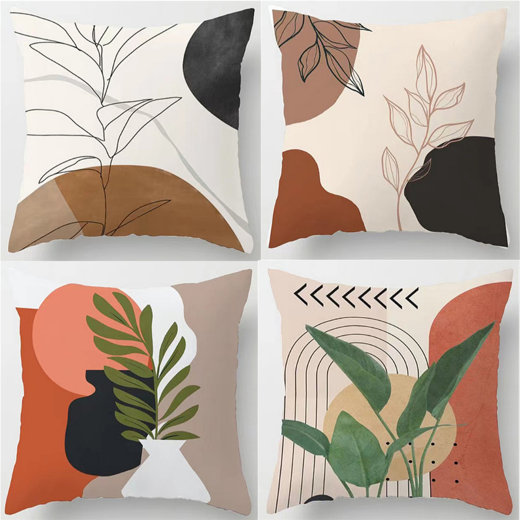 65×65.55×55.45×45.40×40.ปลอกหมอน Morandi สองด้าน.ปลอกหมอนโซฟาตกแต่งบ้าน
