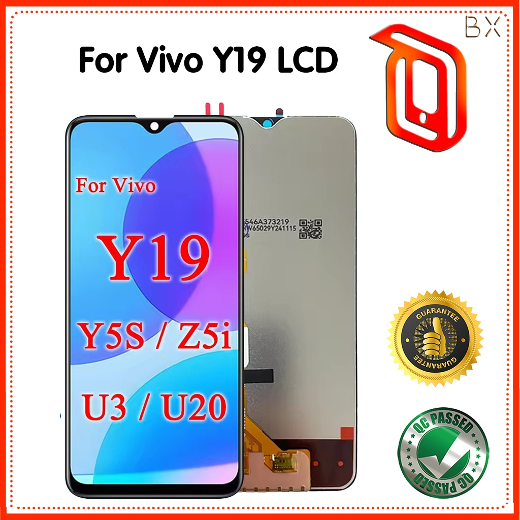 สําหรับ Vivo Y19 จอแสดงผล LCD Touch Screen Digitizer Assembly สําหรับ Vivo Y5S Z5i U3 U20 LCD V1934A
