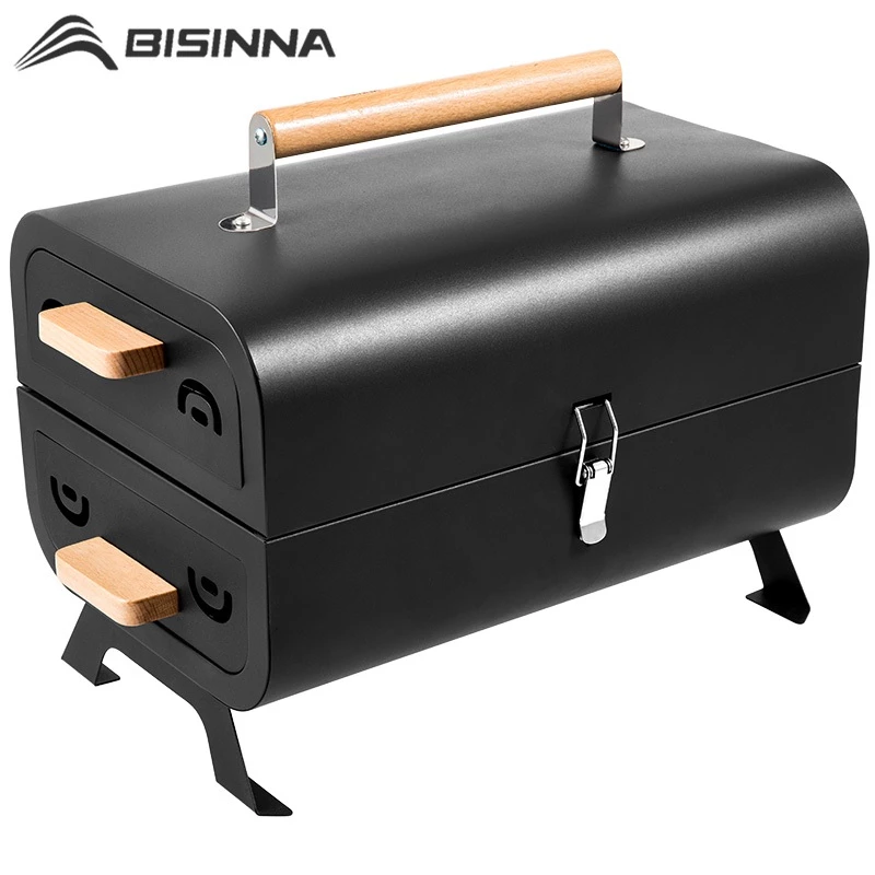 BISINNA เตาบาร์บีคิวพกพา ย่างถ่านหิน