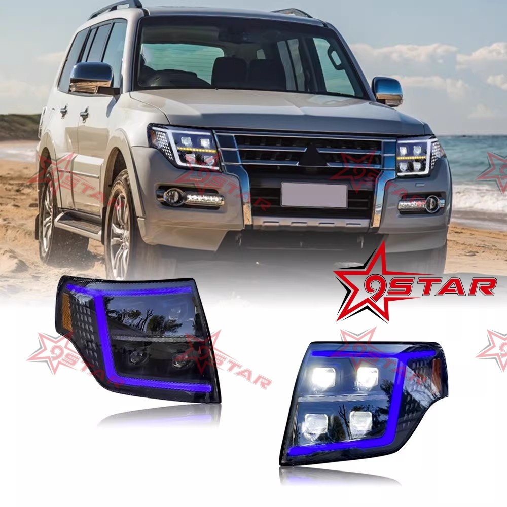 Plug and Play สําหรับ Mitsubishi Pajero V93 V97 2009-2021 ไฟหน้า LED DRL light Assembly อัพเกรด