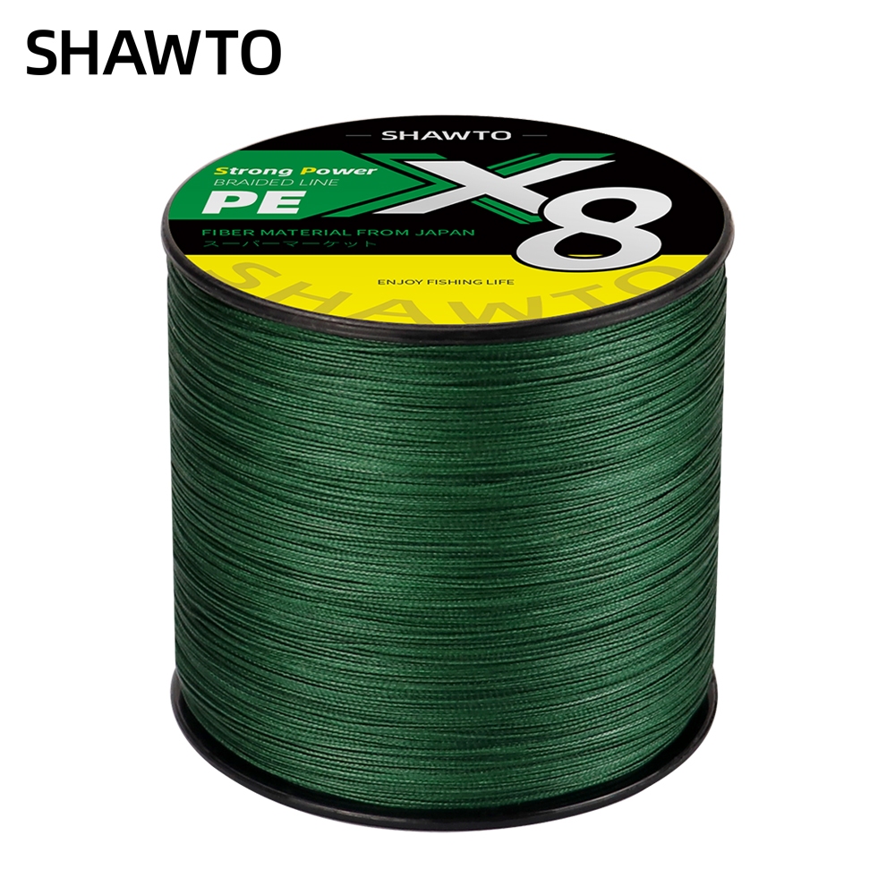 Shawto X8 Strong 150M 300M 8 Strand สาน PE ถักสายตกปลา Multifilament 8 Braid ลวด 10LB 20LB 30LB 50LB