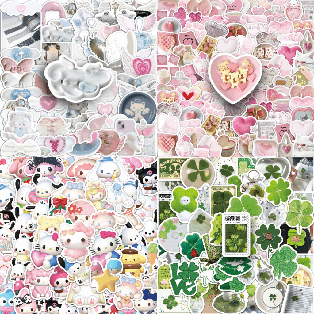 50 ชิ้น/เซ็ต Ins สติกเกอร์การ์ตูนสติกเกอร์กันน้ํา PVC สําหรับตกแต่ง DIY