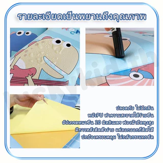 🐋🐬6Pcsแผ่นกันกระแทกหัวเตียง วอลเปเปอร์ติดผนังลายการ์ตูน3d แผ่นกันกระแทกเด็กติดผนังกาวในตัว