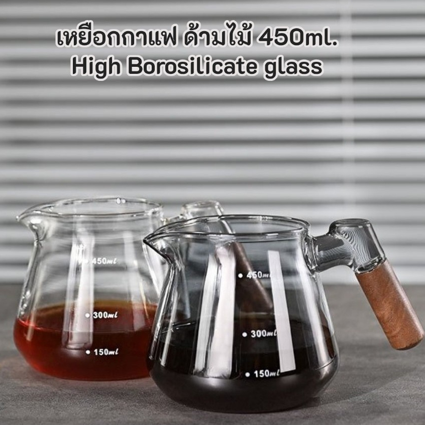 🔥 ขายดี! เหยือกบอโรซิลิเกต 600ml ทรงเมฆ ☕ ทนร้อน-เย็น มีสเกล ✅ ถูกและดี