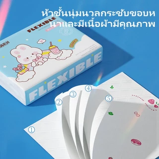 [ซื้อ 20 แถม 4]LamPure กระดาษทิชชู่ส่วนตัว นุ่มสุดหรู สบาย หนา เยื่อสำหรับเด็ก 5 ชั้น ขนาด 175*115 มิลลิเมตร ใช้ได้ทั้งแห้งและเปียก แผ่นเช็ดมือ