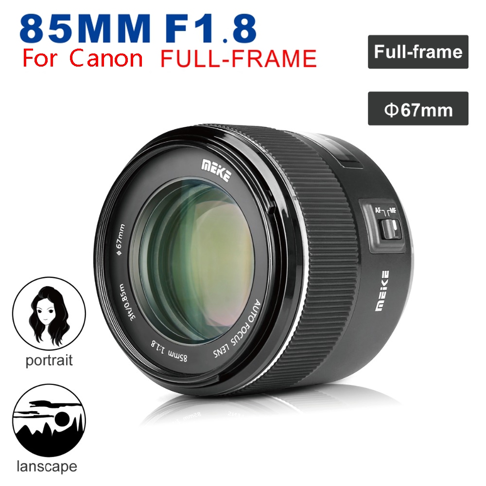 Meke 85 มม.F1.8 IAuto Focus Full Frame Portrait Lens สําหรับกล้อง EF Mount