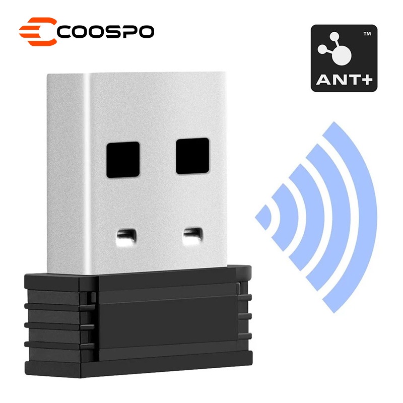 COOSPO ANT + USB Stick อะแดปเตอร์ USB ANT + เครื่องส่งสัญญาณเซนเซอร์ TrainerRoad อัพเกรดจักรยานเทรนเ