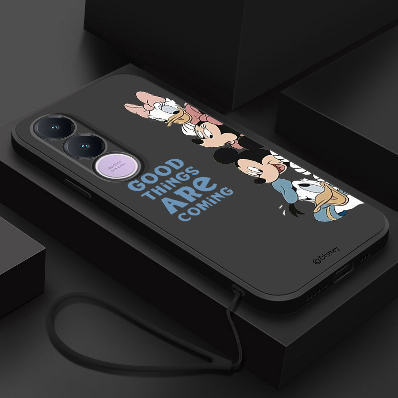 เคส Vivo V70 FE 5G การ์ตูน Disney Mickey Minnie เคสโทรศัพท์ซิลิโคนอ่อนนุ่ม Full Cover Shell