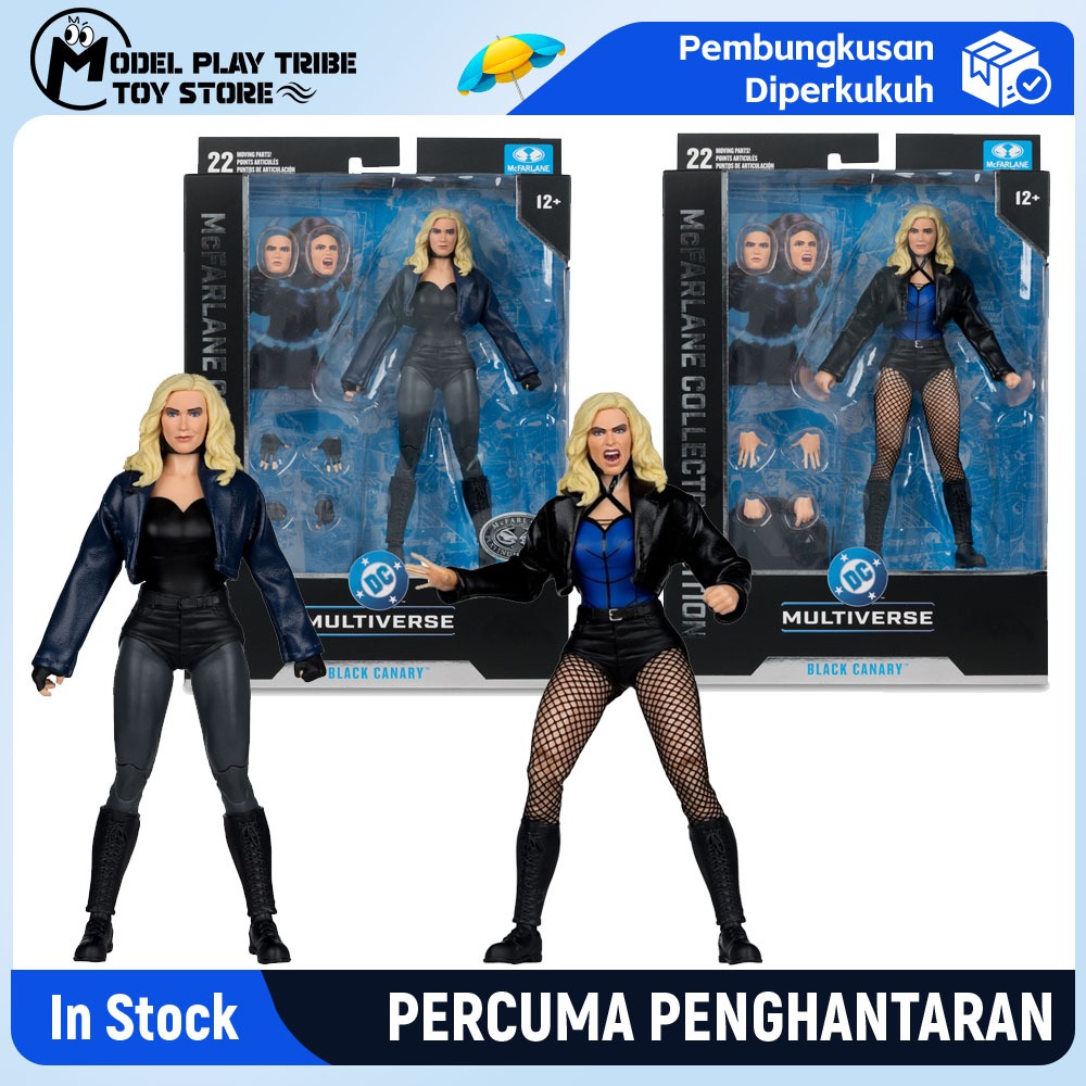 Mcfarlane Toys DC Rebirth Black Canary 7 นิ้ว Action Figure Model