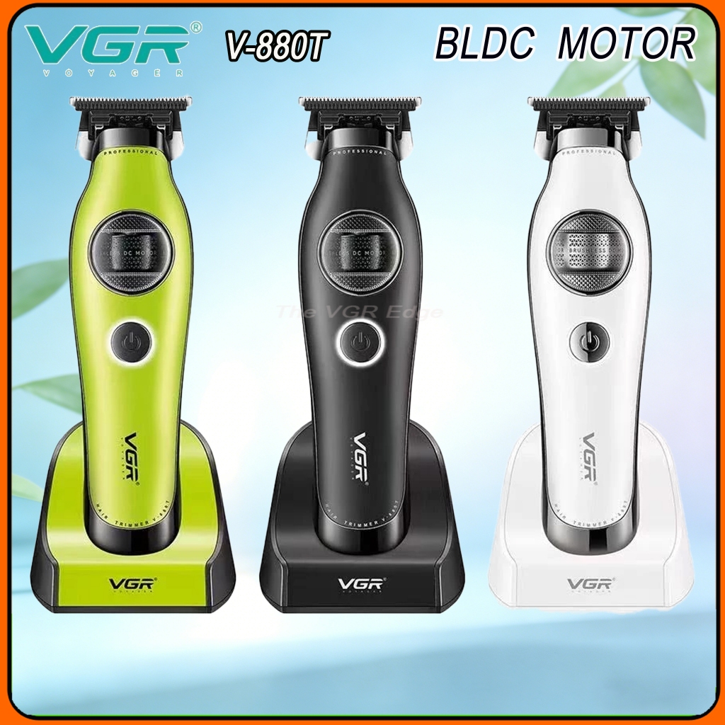 VGR V-880T เปิดตัวชุดปัตตาเลี่ยนตัดผมมอเตอร์หมุนที่มองเห็นได้ไร้แปรงถ่าน,ร้านทําผมทรงพลังปัตตาเลี่ยน