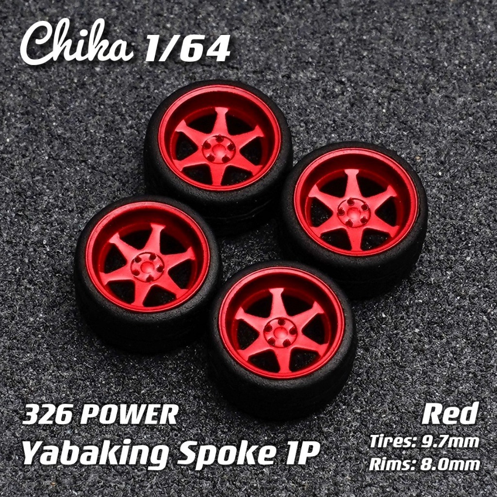 Chika 326Power Yabaking Spoke 1P Series Model Car Wheels Custom (ในสต็อก)