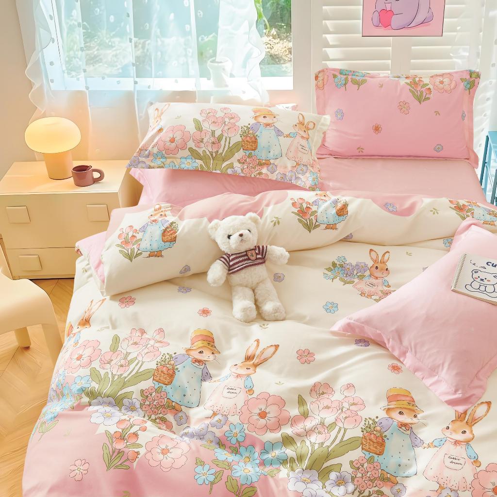 ปลอกผ้านวมผ้าฝ้าย 100% สไตล์มินิมอล INS ขนาด 3/3.5/5/6 ฟุต พร้อมส่ง
