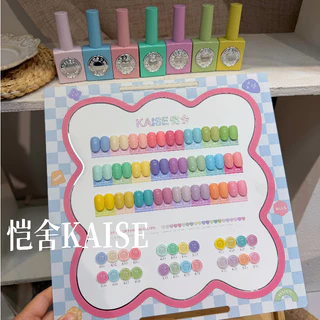 พร้อมส่ง มี 2 รุ่น เซตสีเล็บเจลจี KAISE 24สี sugar Neon gel& macaron gel 24สี สีนีออนสดใส พร้อมชาร์ตโชว์.ขวด เดียวกัน