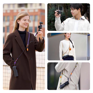 สายคล้องกล้อง PGYTECH สําหรับ DJI Osmo Pocket 3, 2-in-1 ปรับสายคล้องคอและข้อมือพร้อมระบบปลดเร็วขนาดเล็ก, เชือกเส้นเล็กกําลังสูงทอมือ, ความจุรับน้ําหนักสูงสุด 10 กก., เปีย