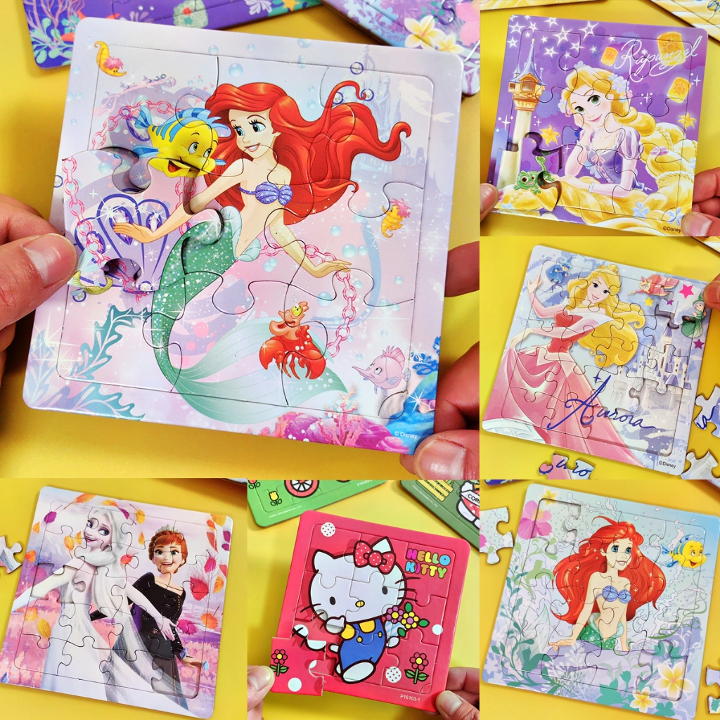 จิ๊กซอว์เด็ก นางเงือก 6 ชิ้น ของเล่นต่อภาพ เสริมพัฒนาการ ฝึกสมอง กระดาษคุณภาพดี เหมาะ 3-6 ปี ของขวัญเด็ก